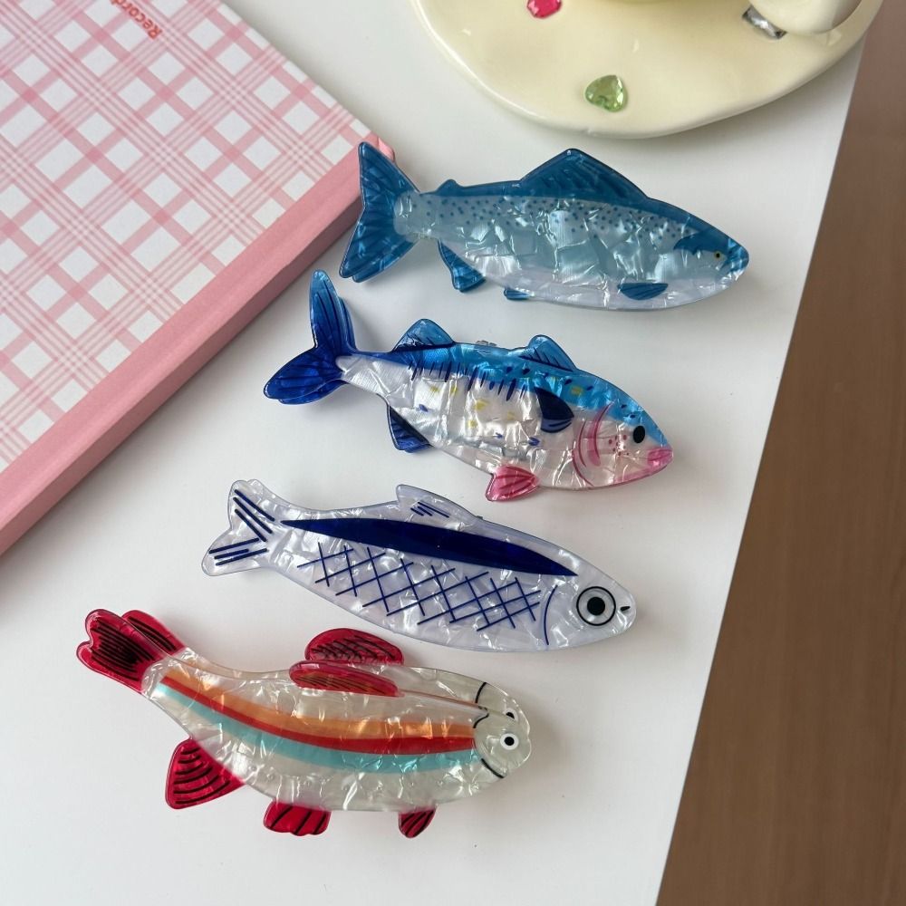 Lifestyle In Korean - Hairpin Ocean Animal Hair Claw Pvc