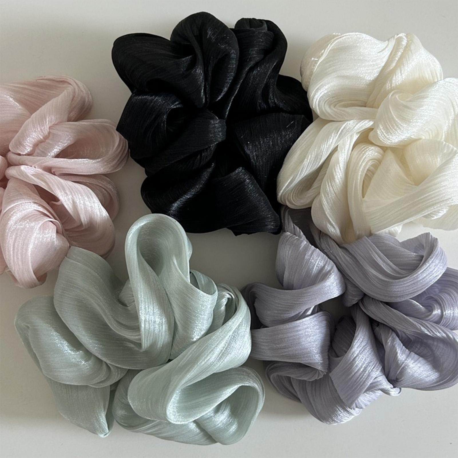 Korean Daily Lifestyle - Korean-style Hair Tie Fashionable Pearlescent Large