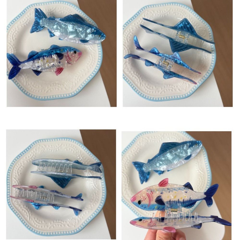 Hairpin Ocean Animal Hair Claw - Lifestyle In Korean review and price