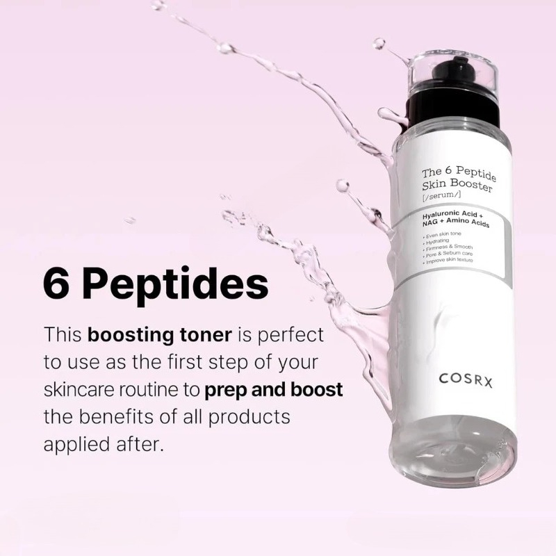 Korean Skincare 6X Peptide Boo - Essence Serum Toner review and price