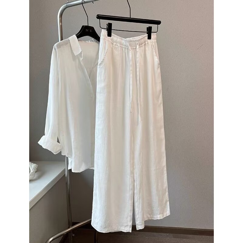 Korean White Cotton Linen Wide - Korean Lifestyle review and price