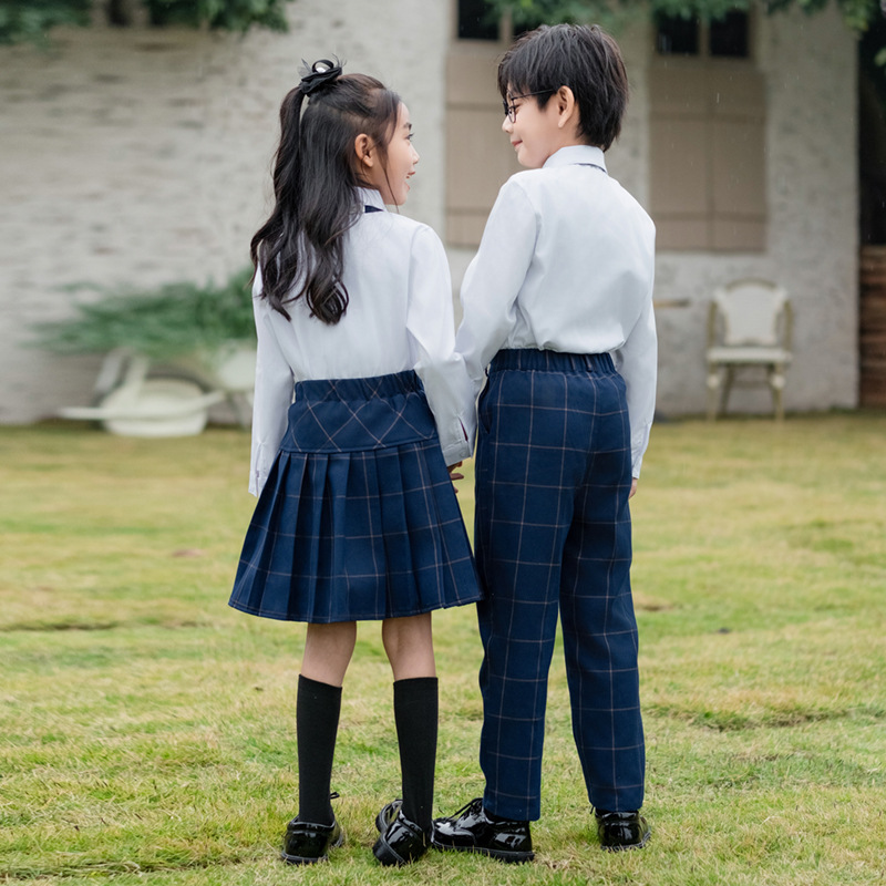 Kids British Plaid Vest Shirt  - Korean Lifestyle review and price