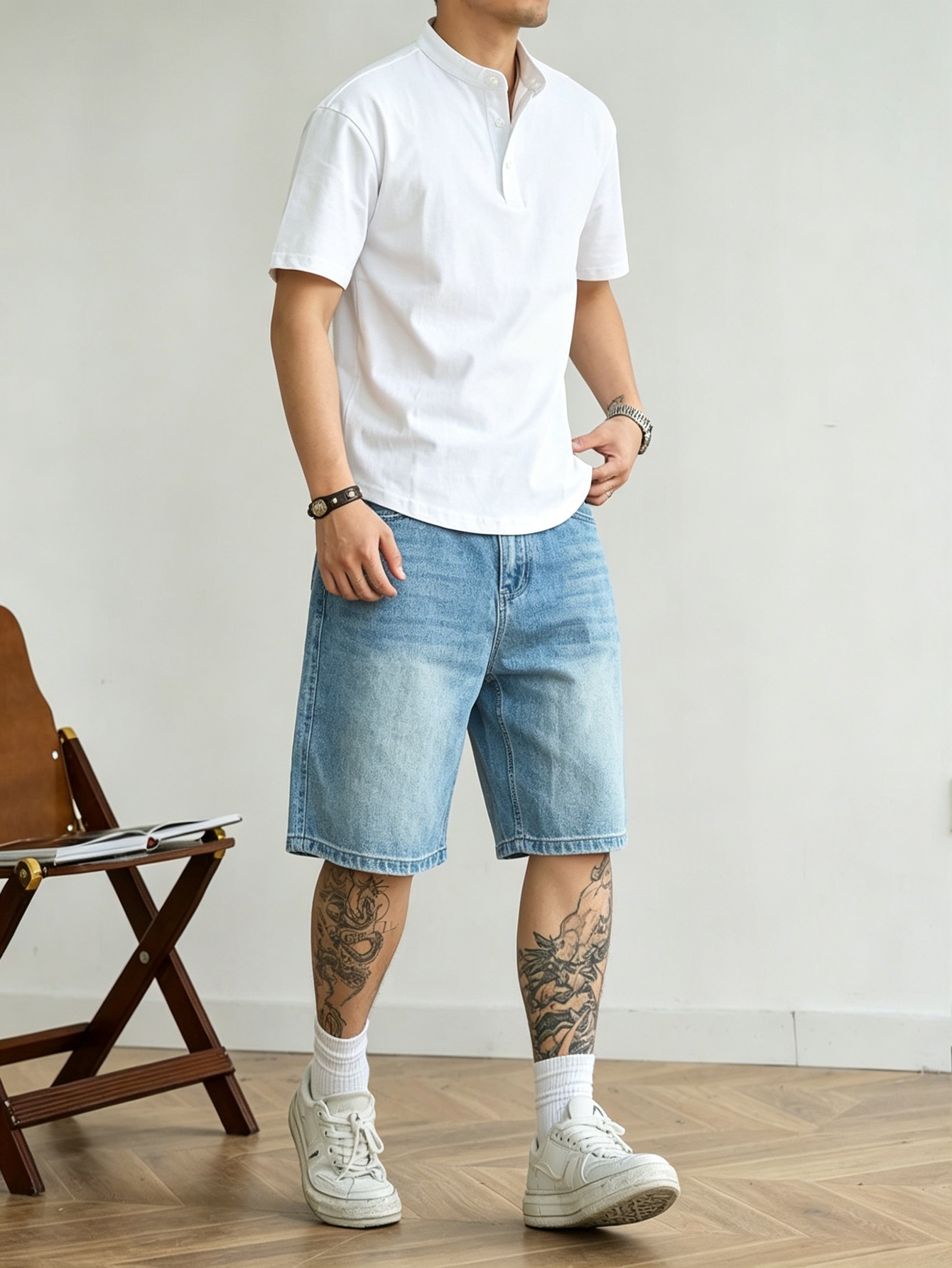 Loose cut blue non stretch den - Korean Daily Lifestyle review and price
